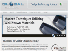 Tablet Screenshot of globalthermoforming.com